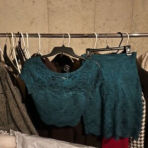 Speechless Teal Lace Ensemble